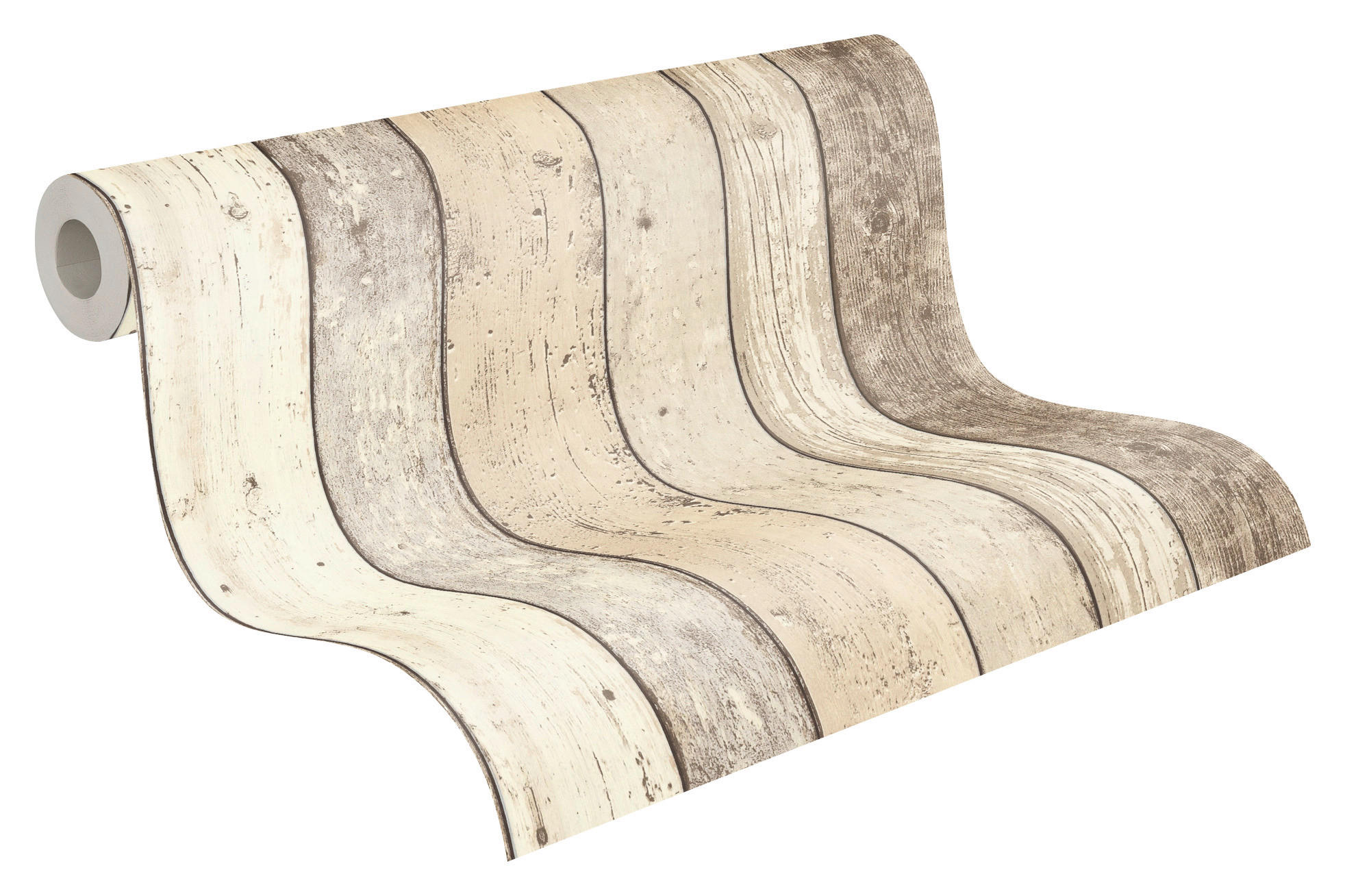 A.S.Creation Vliestapete Best of Wood`n Stone 2nd Edition Holzoptik beige B/L: ca. 53x1005 cm