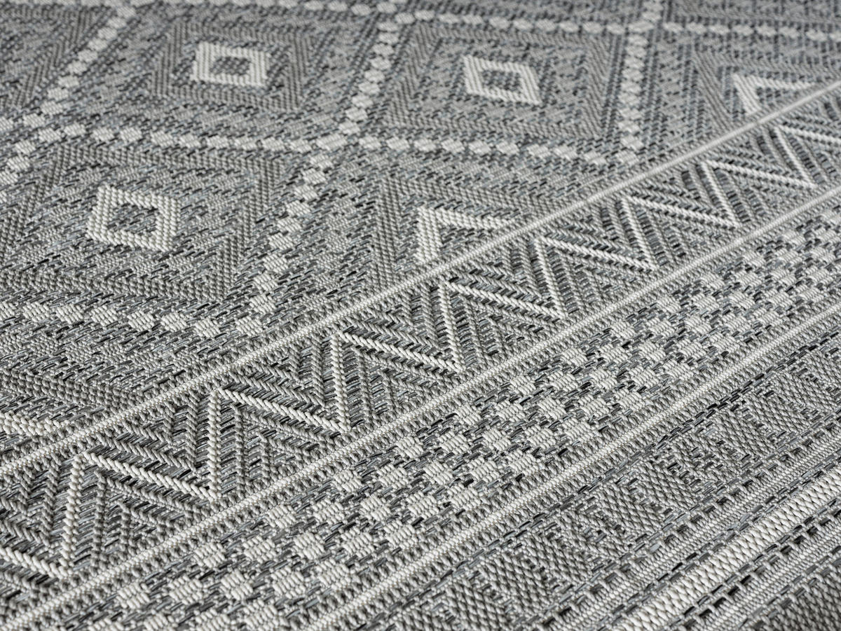 Merinos Teppich Ottowa grau B/L: ca. 160x160 cm Ottowa - grau (160,00/160,00cm) - Merinos
