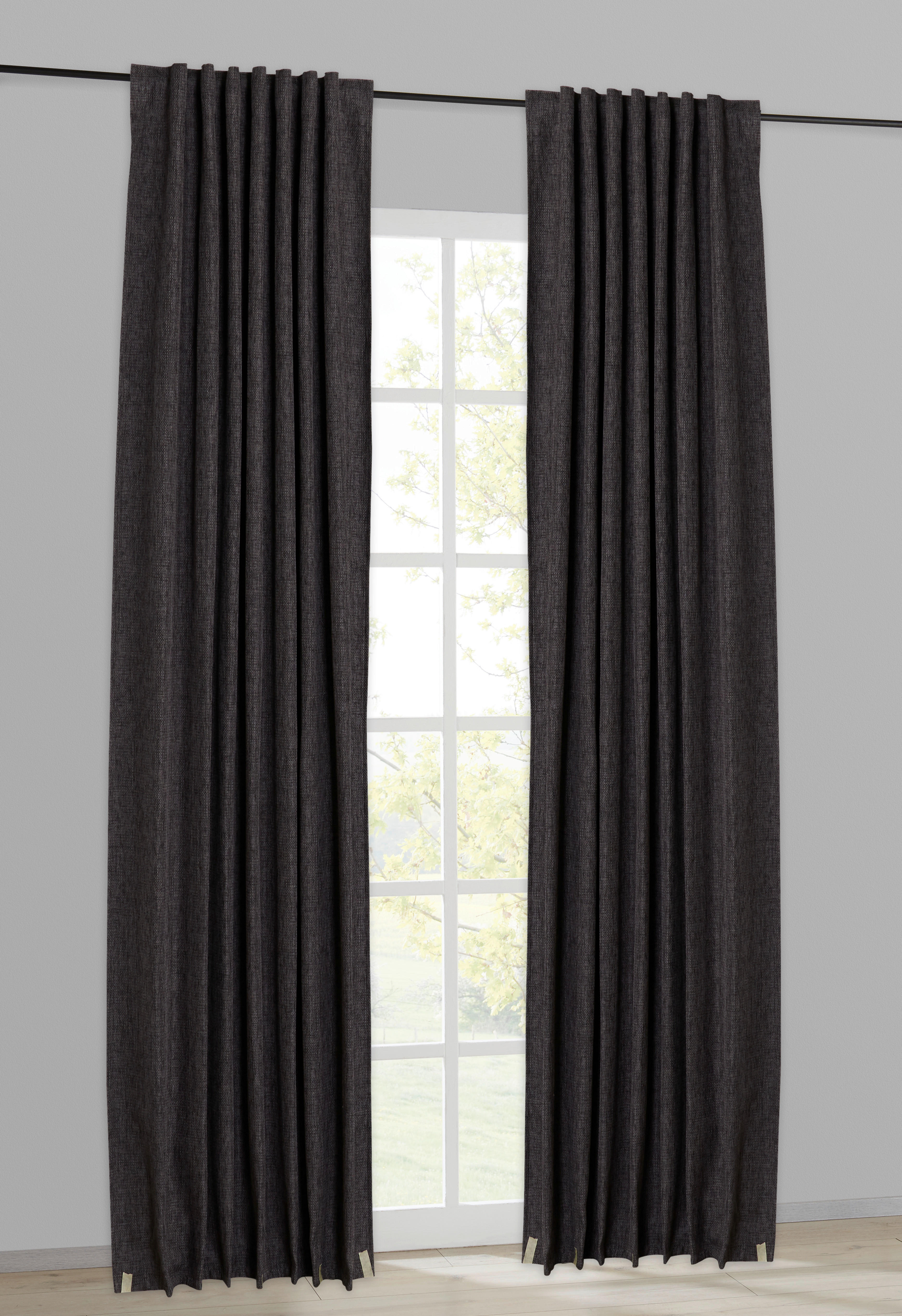Verdunklungsvorhang Inci grau B/L: ca. 140x245 cm Inci - grau (140,00/245,00cm)