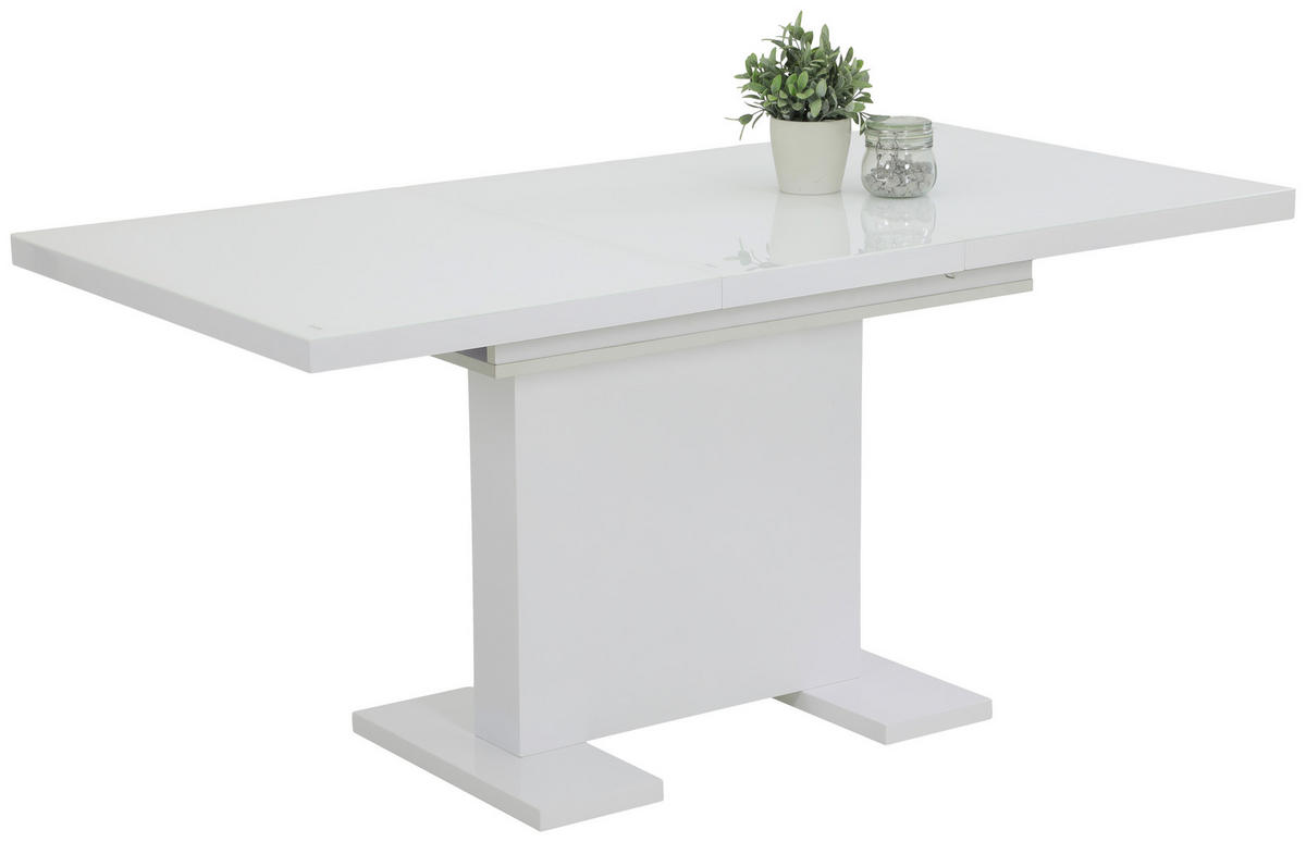 Esstisch Wilma weiß Hochglanz B/T: ca. 120x80 cm Wilma - weiß (120,00/80,00cm)