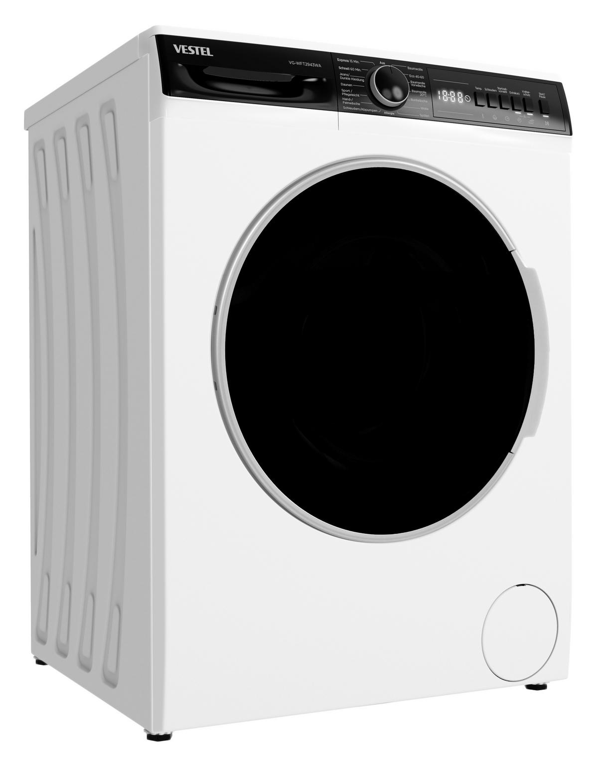 VESTEL Waschmaschine VG-WFT2943WA weiß B/H/T: ca. 60x85x58 cm Waschmaschine VG-WFT2943WA - weiß (60,00/85,00/58,00cm) - VESTEL