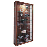 Vitrine Vitrosa Maxi nussbaum Nachbildung Holzwerkstoff Glas B/H/T: ca. 59x113x18 cm Vitrosa Maxi - nussbaum (59,00/113,00/18,00cm) - VCM Möbel