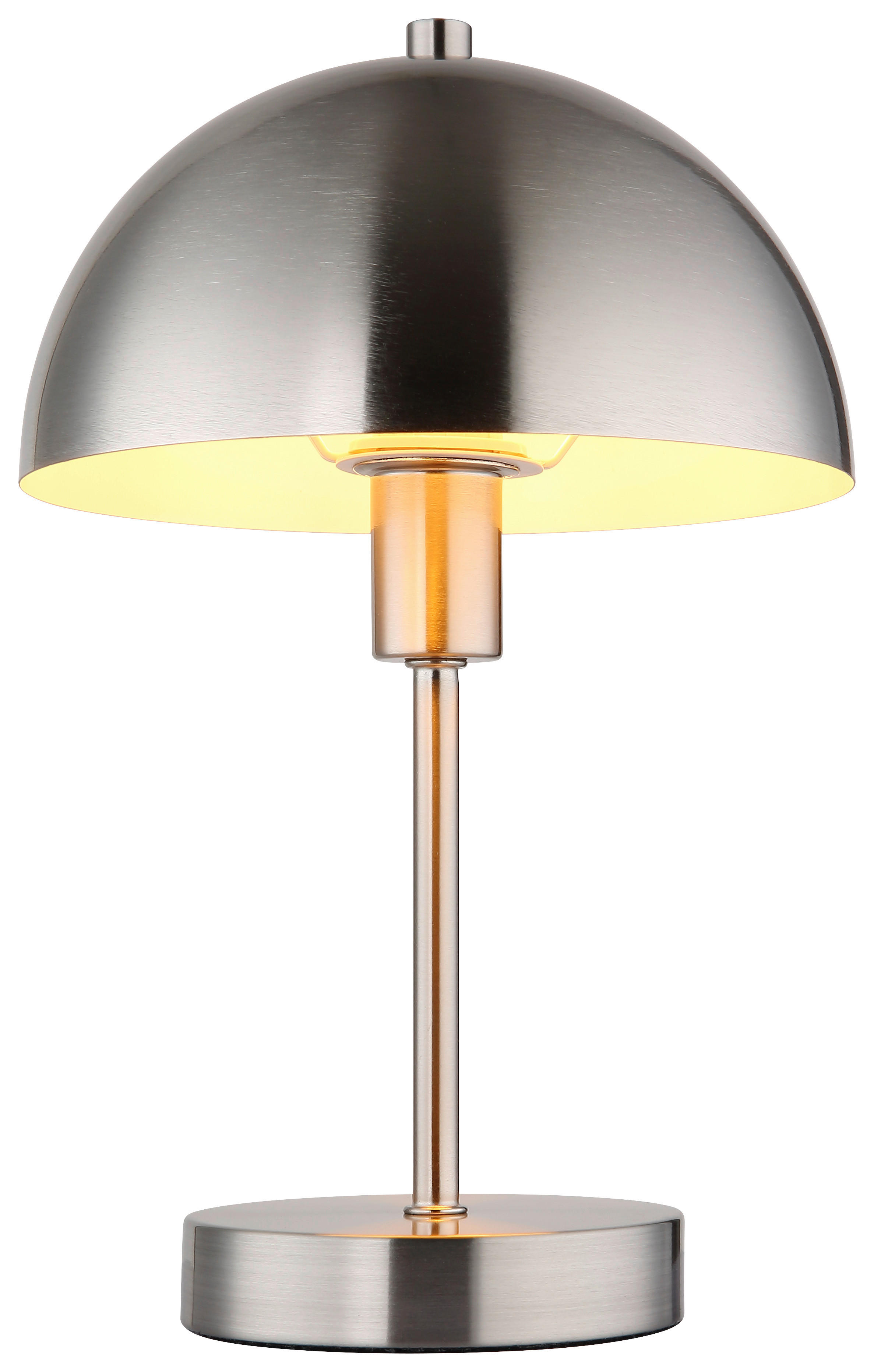 GLOBO Tischleuchte nickel matt Metall H/D: ca. 31x20 cm E14 1 Brennstellen Atoma - nickel matt (20,00/31,00cm) - GLOBO