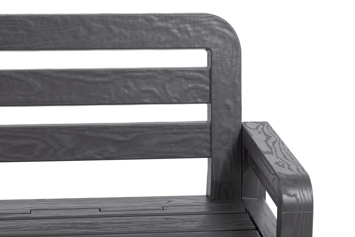 Toomax Gartenbank Foreverspring schwarz Kunststoff B/H/L: ca. 58x89x133 cm Foreverspring - schwarz (133,00/58,00/89,00cm) - Toomax