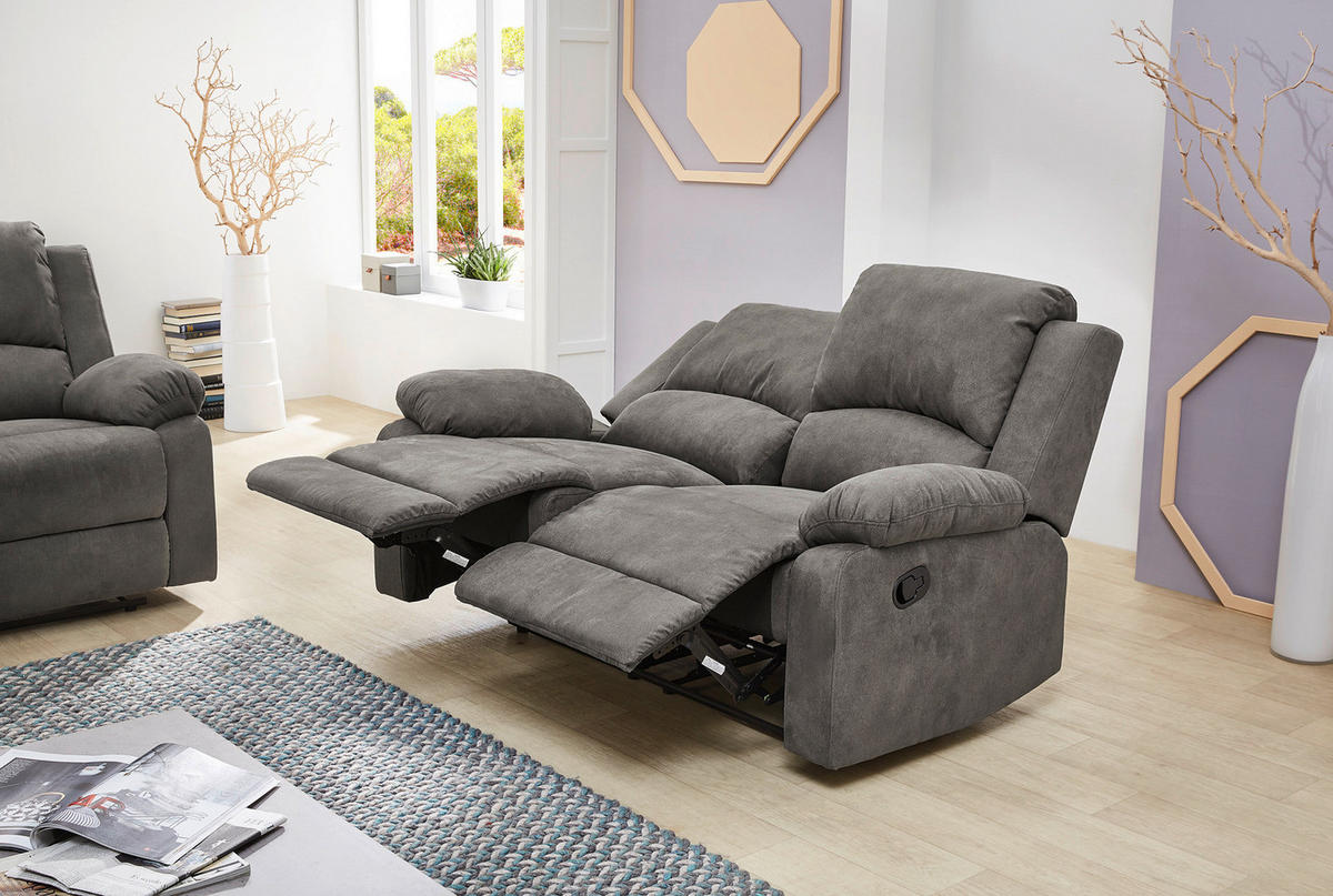 Sofa 3-2-1 anthrazit B/H/T: ca. 204x97x87 cm Dakota_3F-2F-1F_Sofa 3-2-1 - anthrazit (204,00/97,00/87,00cm)