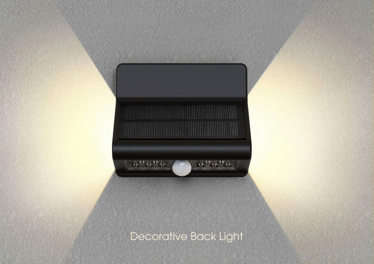 Solar-Wandleuchte B/H/L: ca. 7x10,5x12 cm Solar-Wandleuchte_MM-SL008_Mmoods - (12,00/7,00/10,50cm) - Mmoods