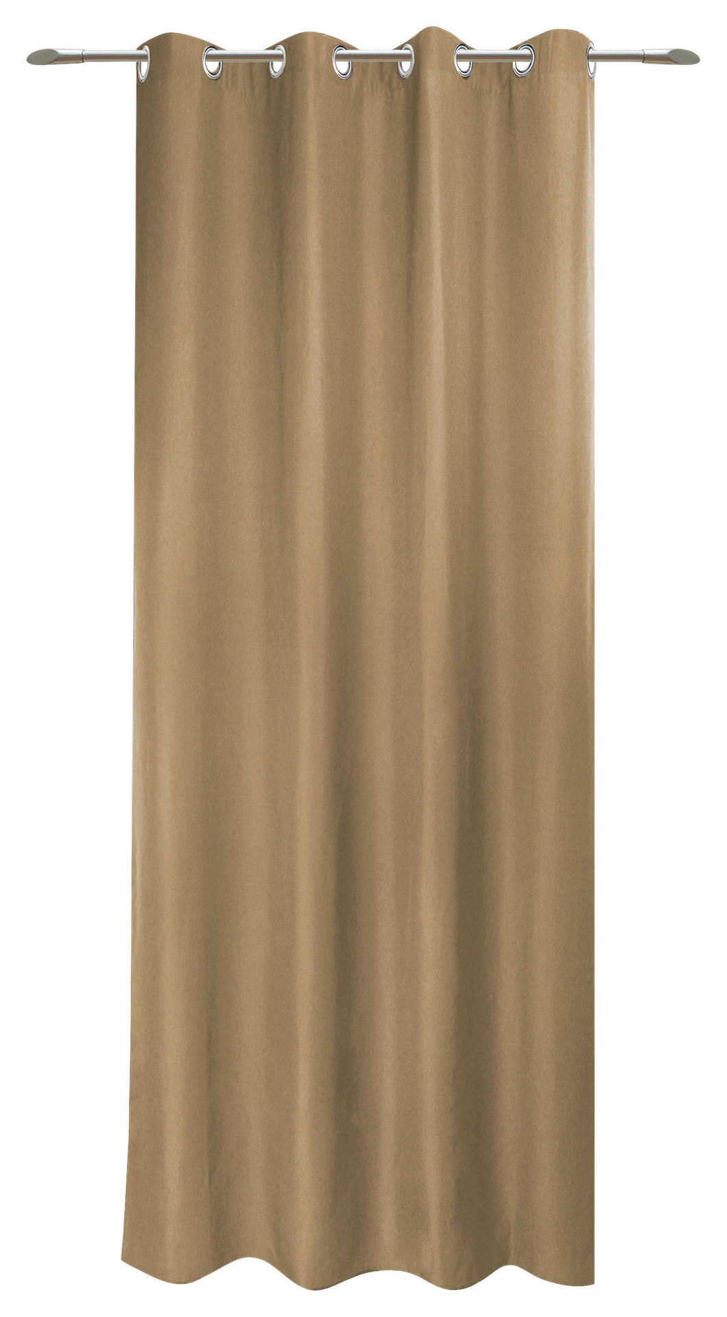 Thumbnail - POCOline Ösenvorhang Sorrento Mocha Mousse B/L: ca. 140x245 cm