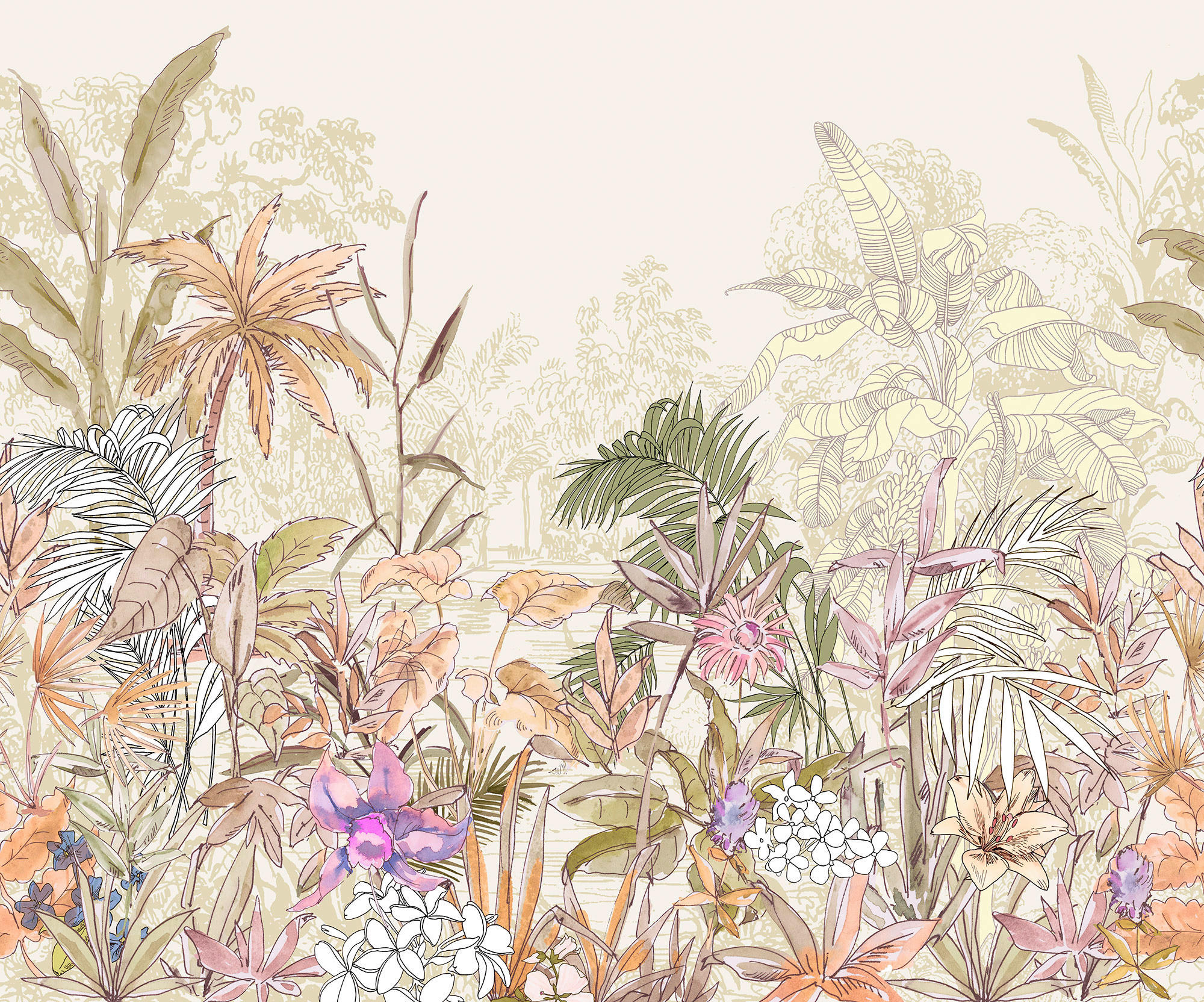 Komar Fototapete Humided Heat B/L: ca. 300x250 cm Humided Heat - (300,00/250,00cm) - Komar