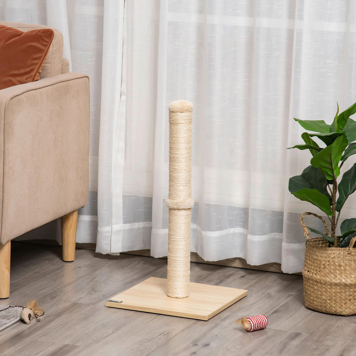 PawHut Kratzbaum Kratzbaum - (34,00/34,00/60,00cm) - PawHut