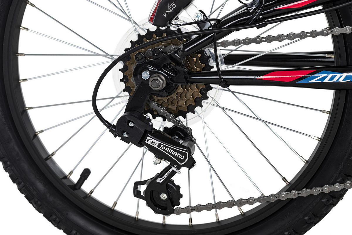 KS-Cycling Kinderrad Zodiac 668K  20 Zoll Rahmenhöhe 31 cm 6 Gänge schwarz schwarz ca. 20 Zoll Zodiac - rot/schwarz - KS-Cycling