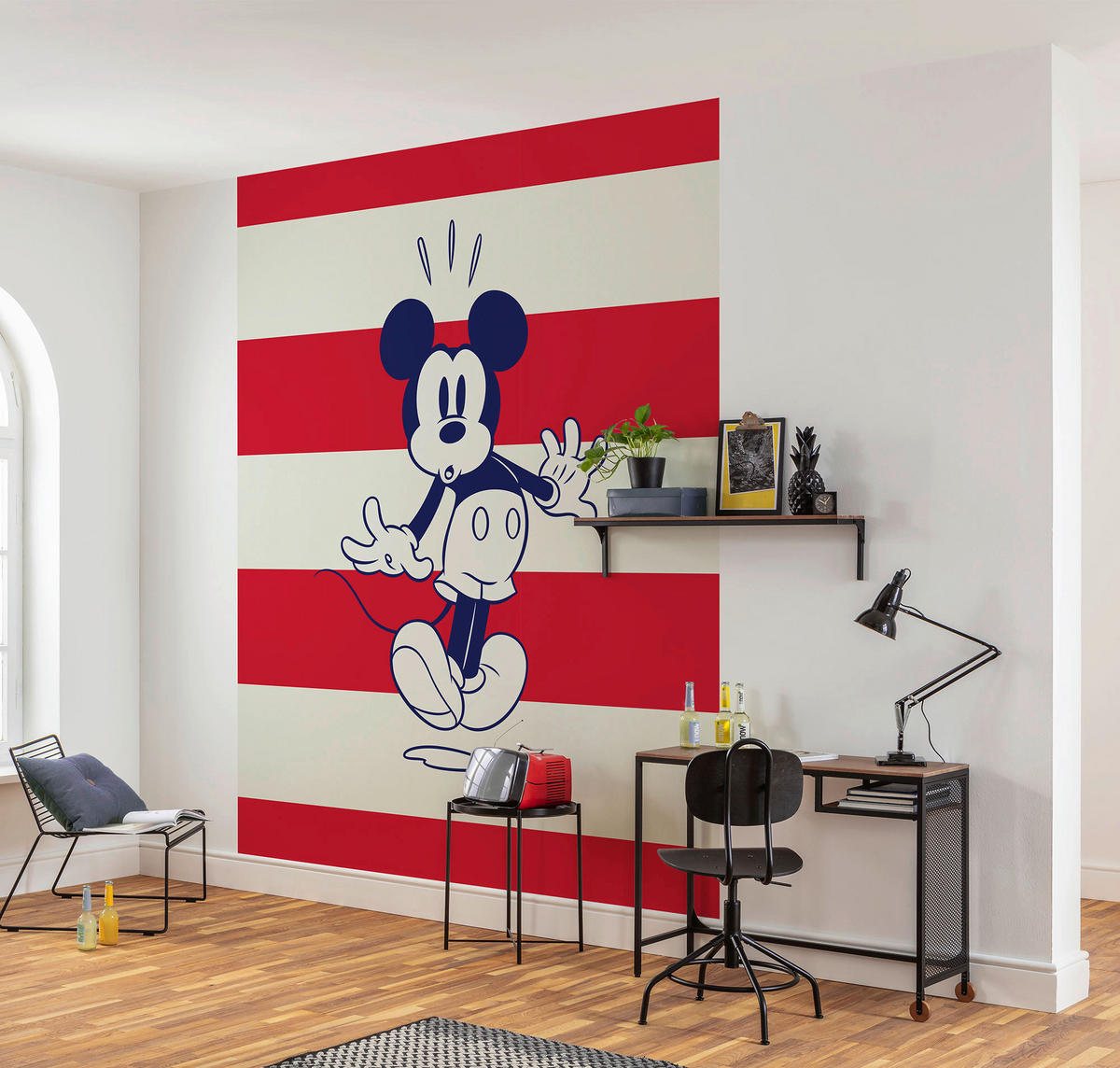 Komar Fototapete Mickey Vibrant Disney B/L: ca. 200x250 cm Mickey Vibrant - (200,00/250,00cm) - Komar