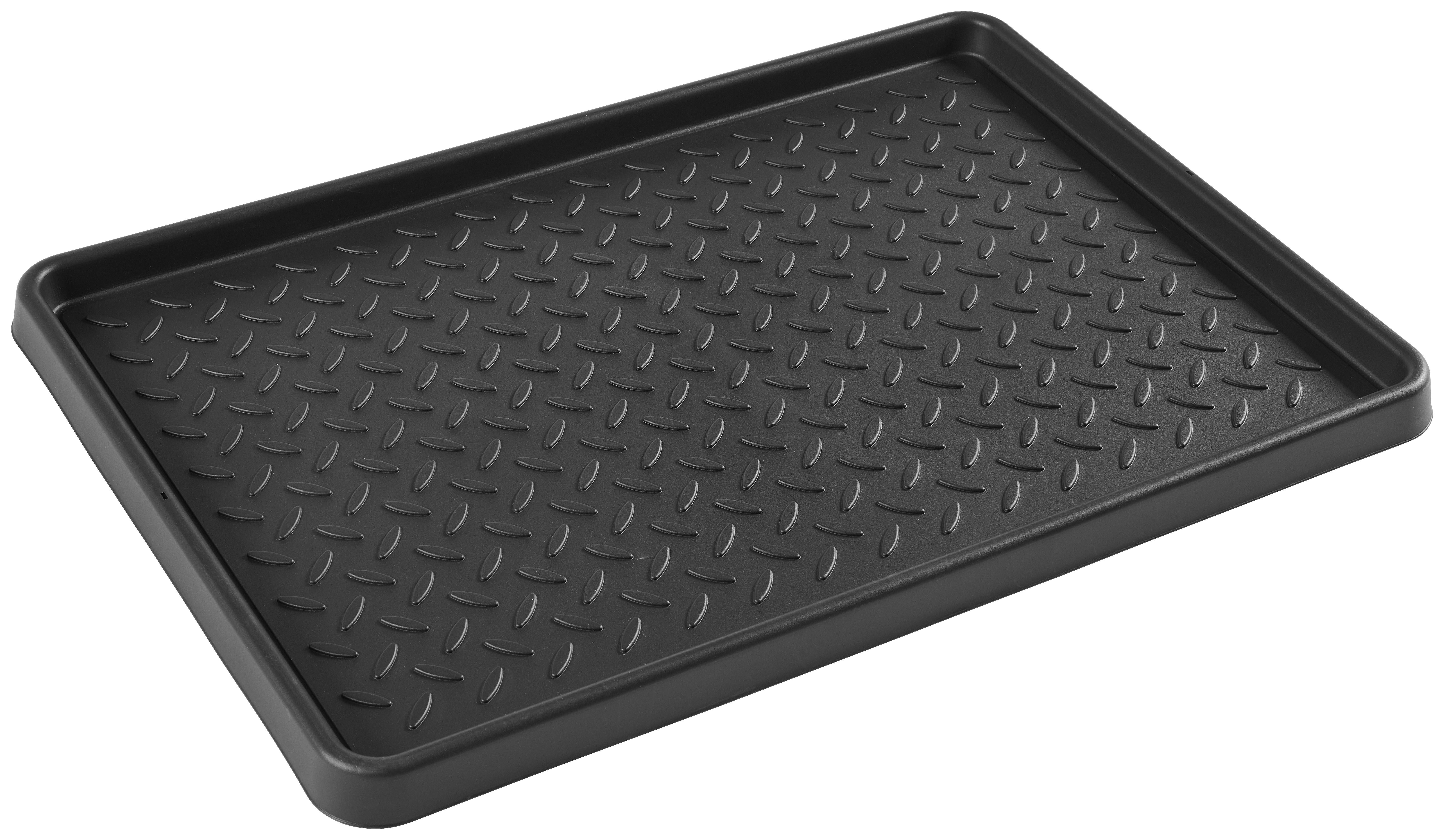 Abtropfschale schwarz B/L: ca. 37x53 cm Schuhabtropfschale_2Paar - schwarz (37,00/53,00cm)
