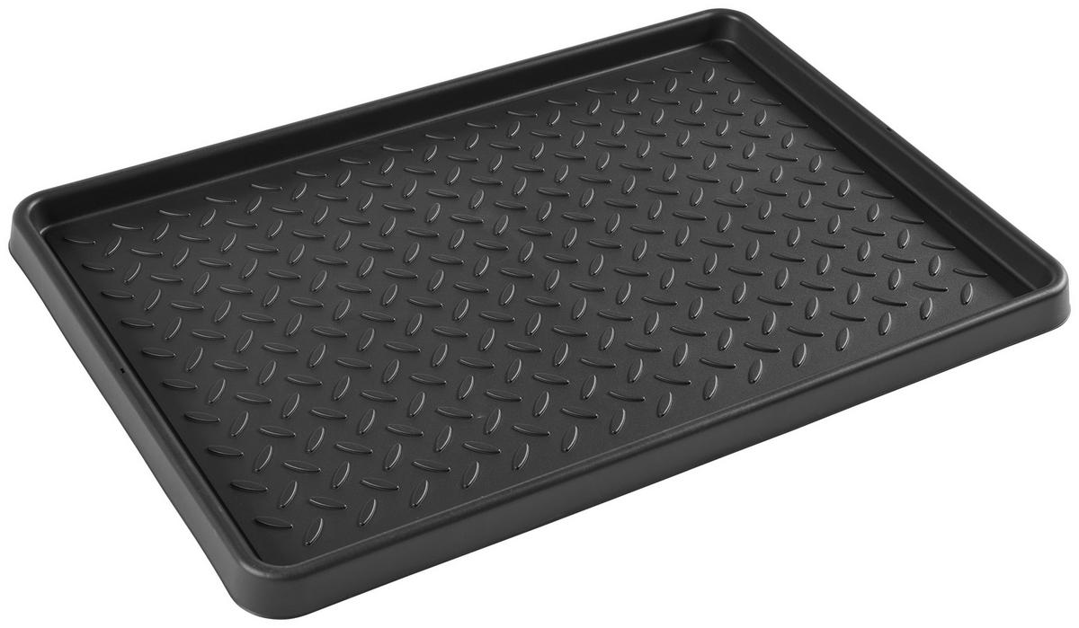 Abtropfschale schwarz B/L: ca. 37x53 cm Schuhabtropfschale_2Paar - schwarz (37,00/53,00cm)