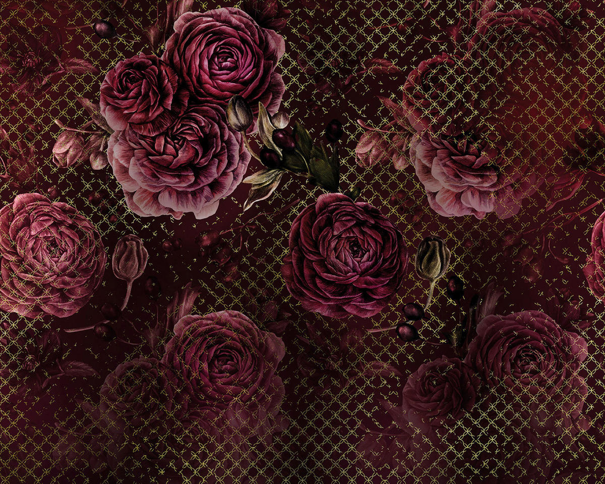 Komar Fototapete Rouge Intense B/L: ca. 350x280 cm Rouge Intense - (350,00/280,00cm) - Komar