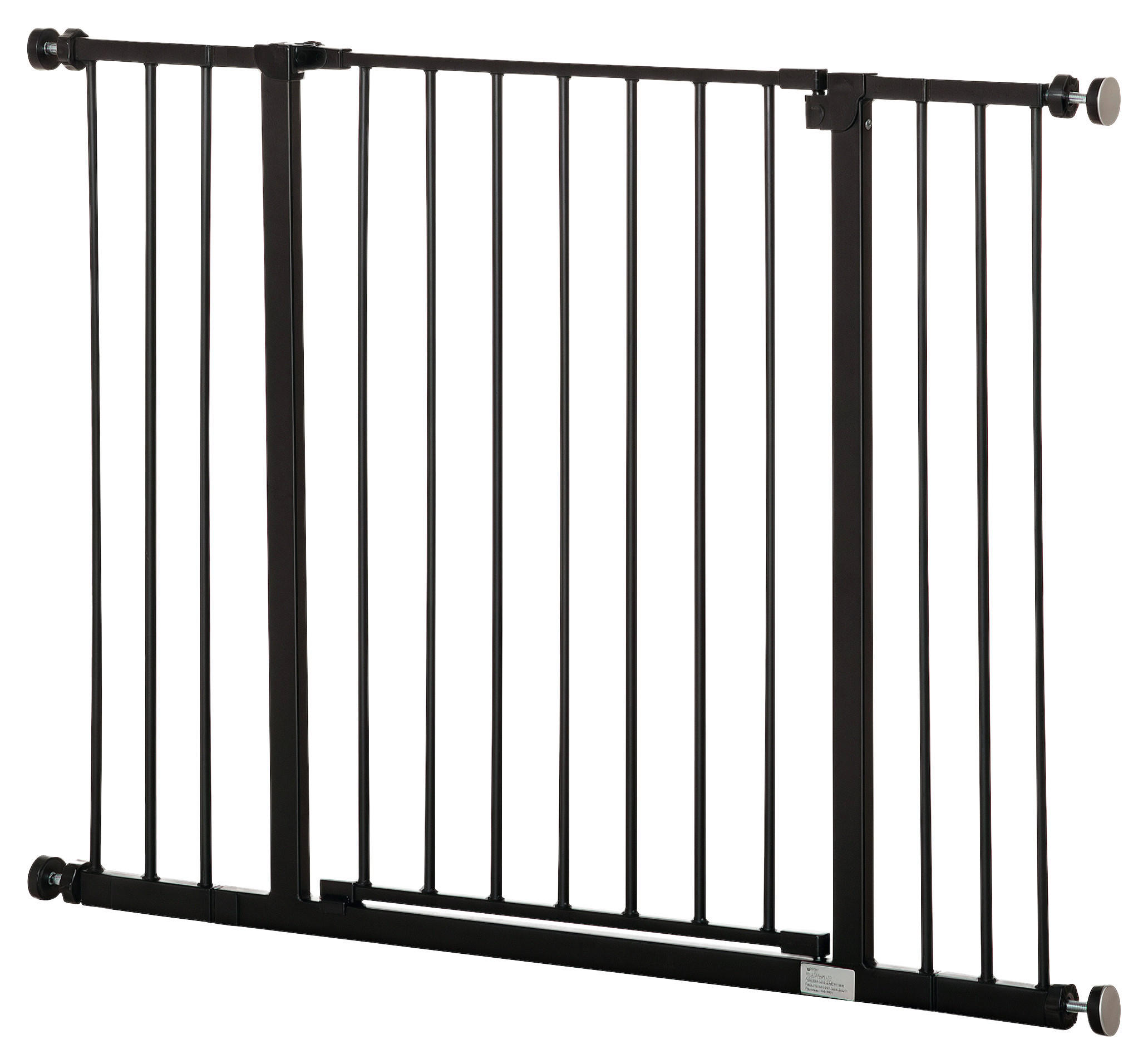 PawHut Türschutzgitter schwarz Kunststoff B/H/L: ca. 2x76x107 cm Türschutzgitter - schwarz (107,00/2,00/76,00cm) - PawHut