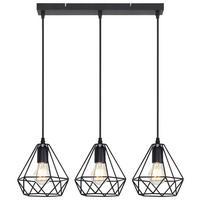 POCOline Pendelleuchte Metall B/H/L: ca. 3x2,5x45 cm E27 3 Brennstellen Pendelleuchte_Senna - (45,00/3,00/2,50cm) - POCOline