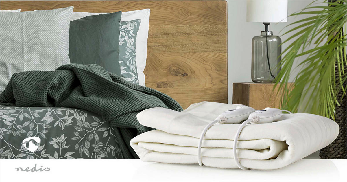 Nedis Heizdecke weiß Polyester B/H/L: ca. 164x2x140 cm Heizdecke_Nedis - weiß (140,00/164,00/2,00cm) - Nedis
