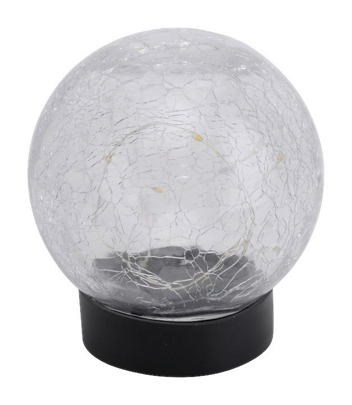 LED-Solartischleuchte NV5248203 schwarz Kunststoff H/D: ca. 16x12 cm Crackle - schwarz (12,00/16,00cm) - Näve Leuchten