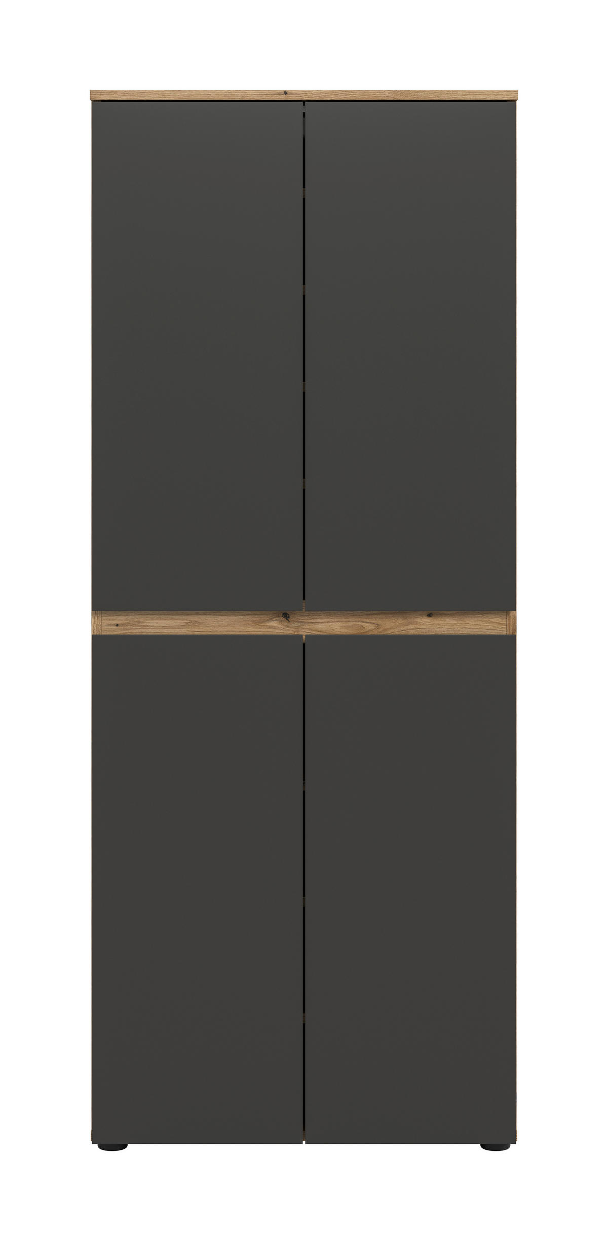Schrank SCARPA Evoke Oak Nachbildung anthrazit B/H/T: ca. 70x175x37 cm SCARPA - anthrazit (70,00/175,00/37,00cm) - xonox.home