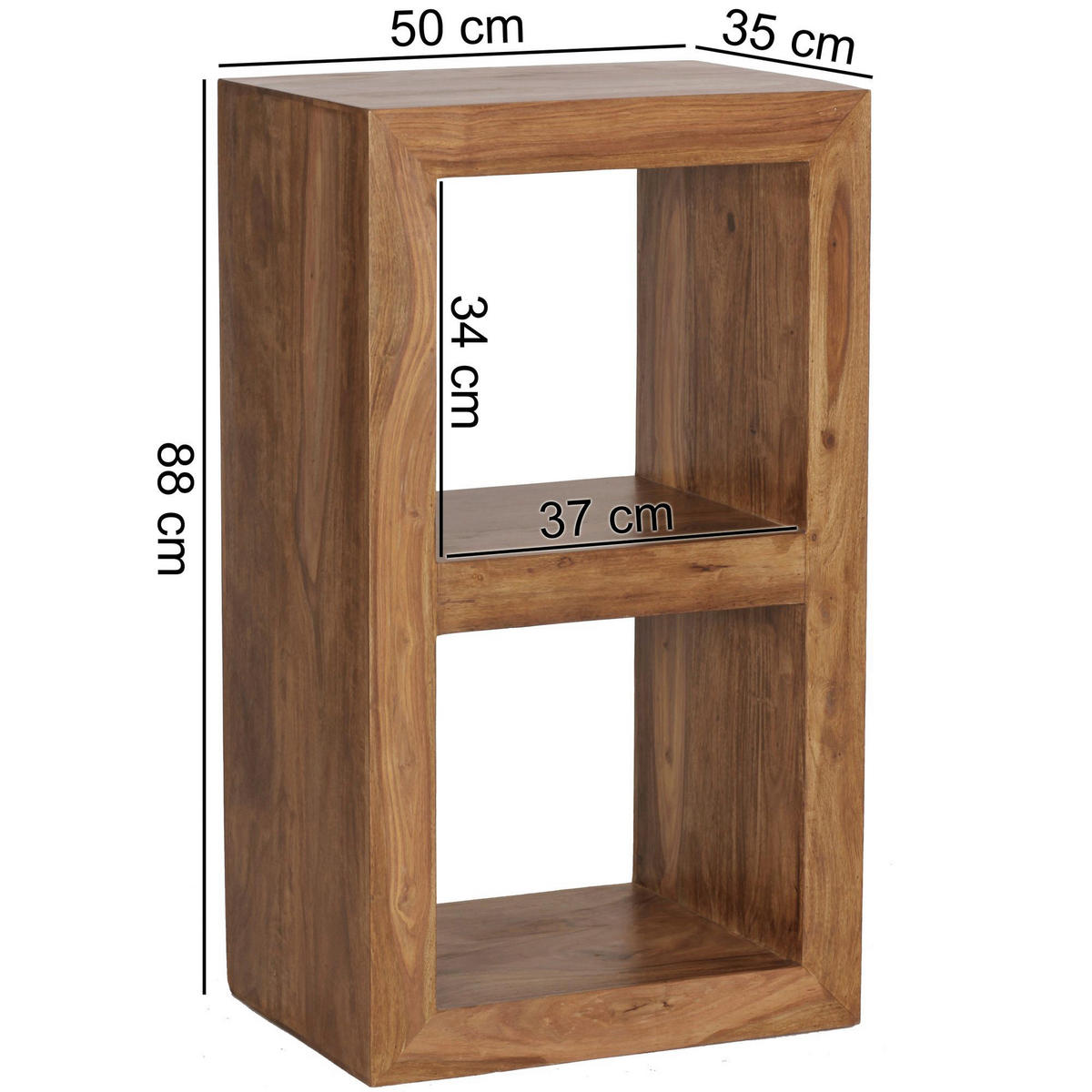 Standregal natur B/H/T: ca. 50x88x35 cm Standregal - natur (50,00/88,00/35,00cm) - Wohnling