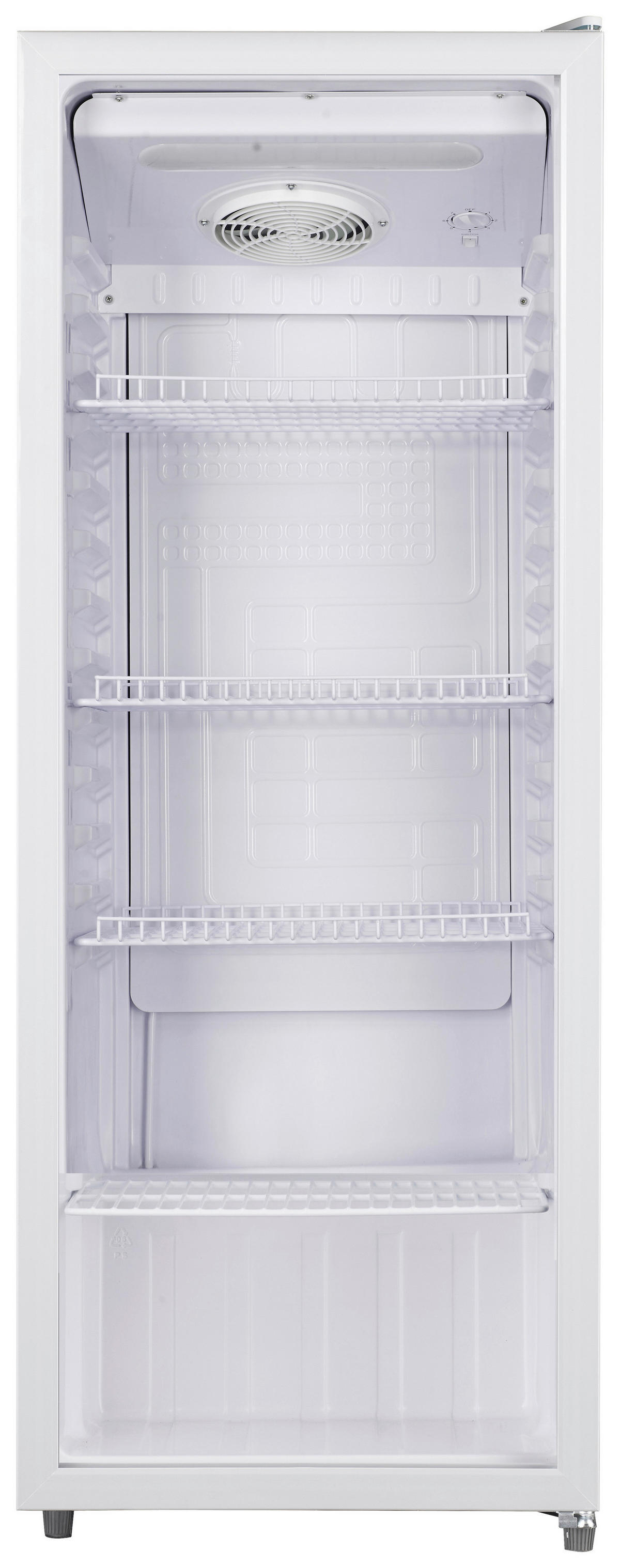 POCOline Glastürkühlschrank GTK144-235 DW weiß B/H/T: ca. 54x144x55 cm Glastürkühlschrank GTK144-235 DW - weiß (54,00/144,00/55,00cm) - POCOline