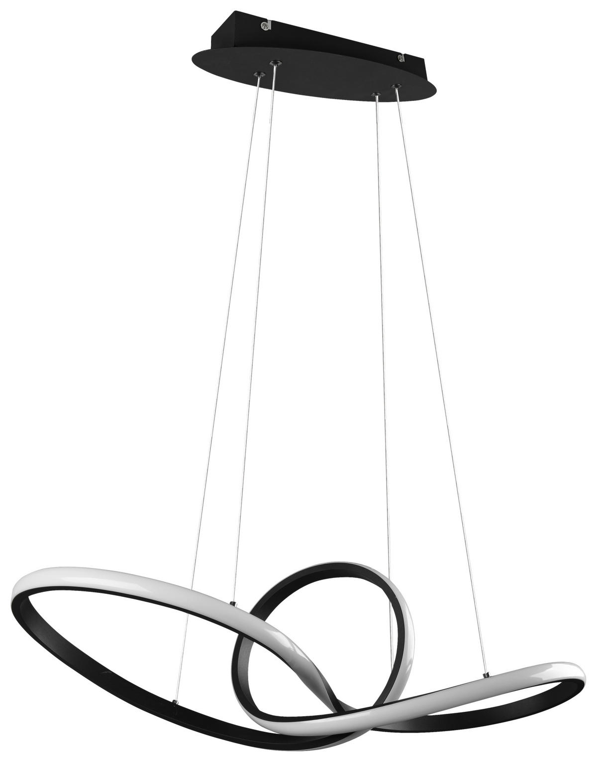 Reality Pendelleuchte R32751132 Sansa schwarz Metall B/H/T: ca. 80x150x26 cm Sansa - schwarz (80,00/150,00/26,00cm) - Reality