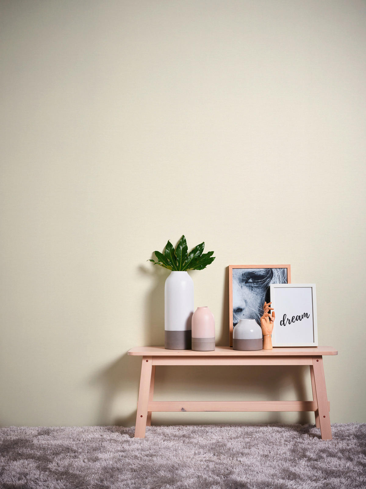 A.S.Creation Vliestapete creme B/H/D: ca. 53x1005x8,7 cm Vliestapete - creme (8,70/1005,00cm) - A.S.Creation