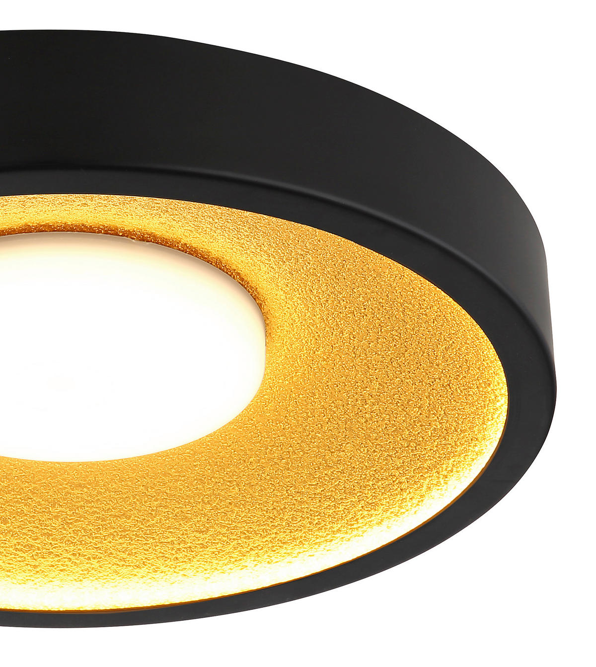 GLOBO Deckenventilator Deckenleuchte-Woki - gold/schwarz (42,50/11,00/42,50cm) - GLOBO