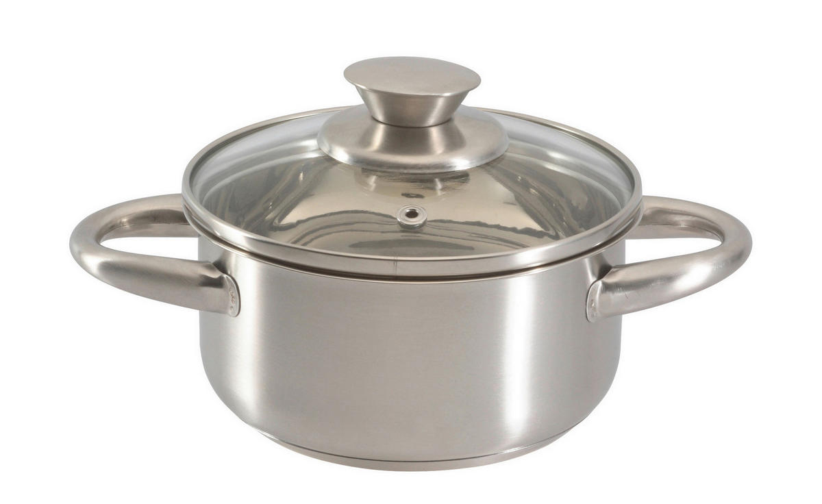 POCOline Kochtopf silber Edelstahl D: ca. 14 cm Kochtopf - silber (14,00cm) - POCOline