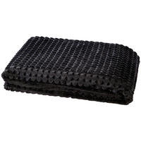 Flanelldecke Flanell Flanelldecke_Checks 140x190cm schw. - schwarz (140,00/190,00cm)