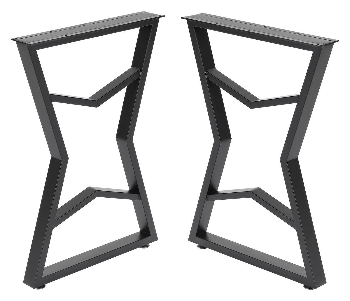 Tischgestell OS  MA58 schwarz matt pulverbeschichtet B/H: ca. 55x72 cm OS  MA58 - schwarz (55,00/72,00cm) - moebel17