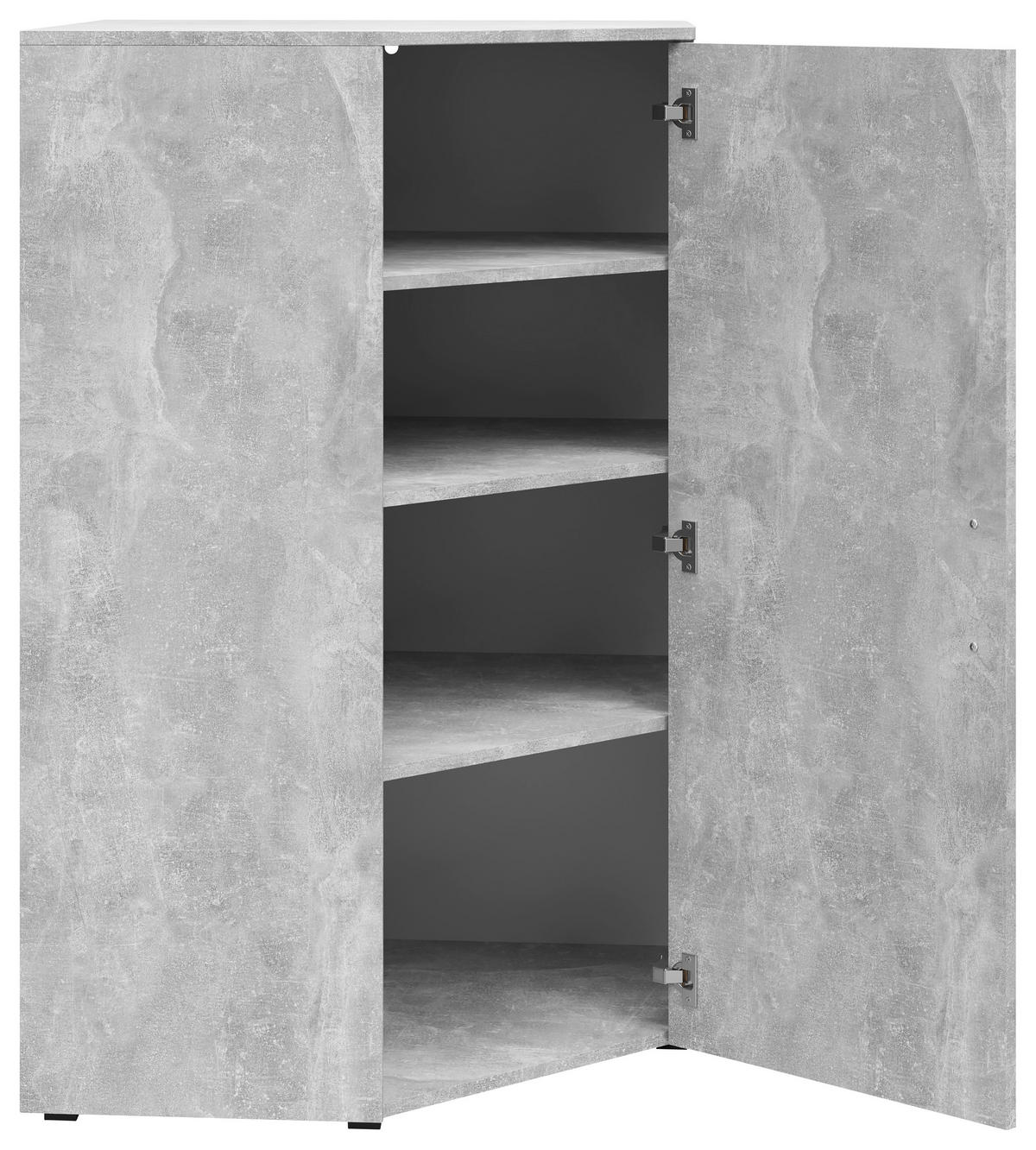 Schrank Multi-Stauraum Typ 42 Beton Optik B/H/T: ca. 101x115x79 cm Multi-Stauraum Typ 42 - Beton (101,00/115,00/79,00cm)