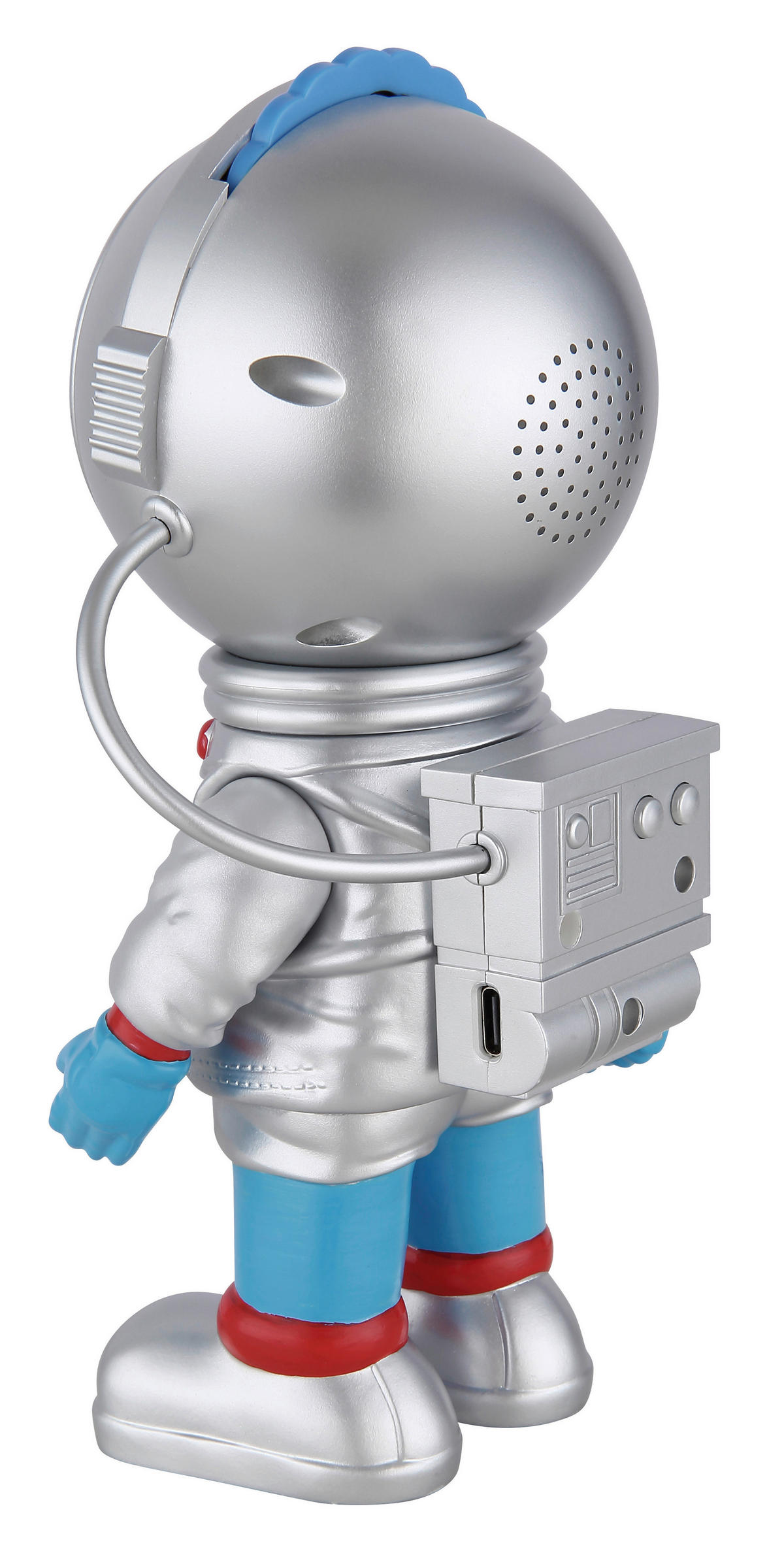 GLOBO Tischleuchte silber bunt schwarz PVC Kunststoff B/H/L: ca. 7x18,5x9,5 cm 1 Brennstellen COSMO - bunt/schwarz (9,50/7,00/18,50cm) - GLOBO