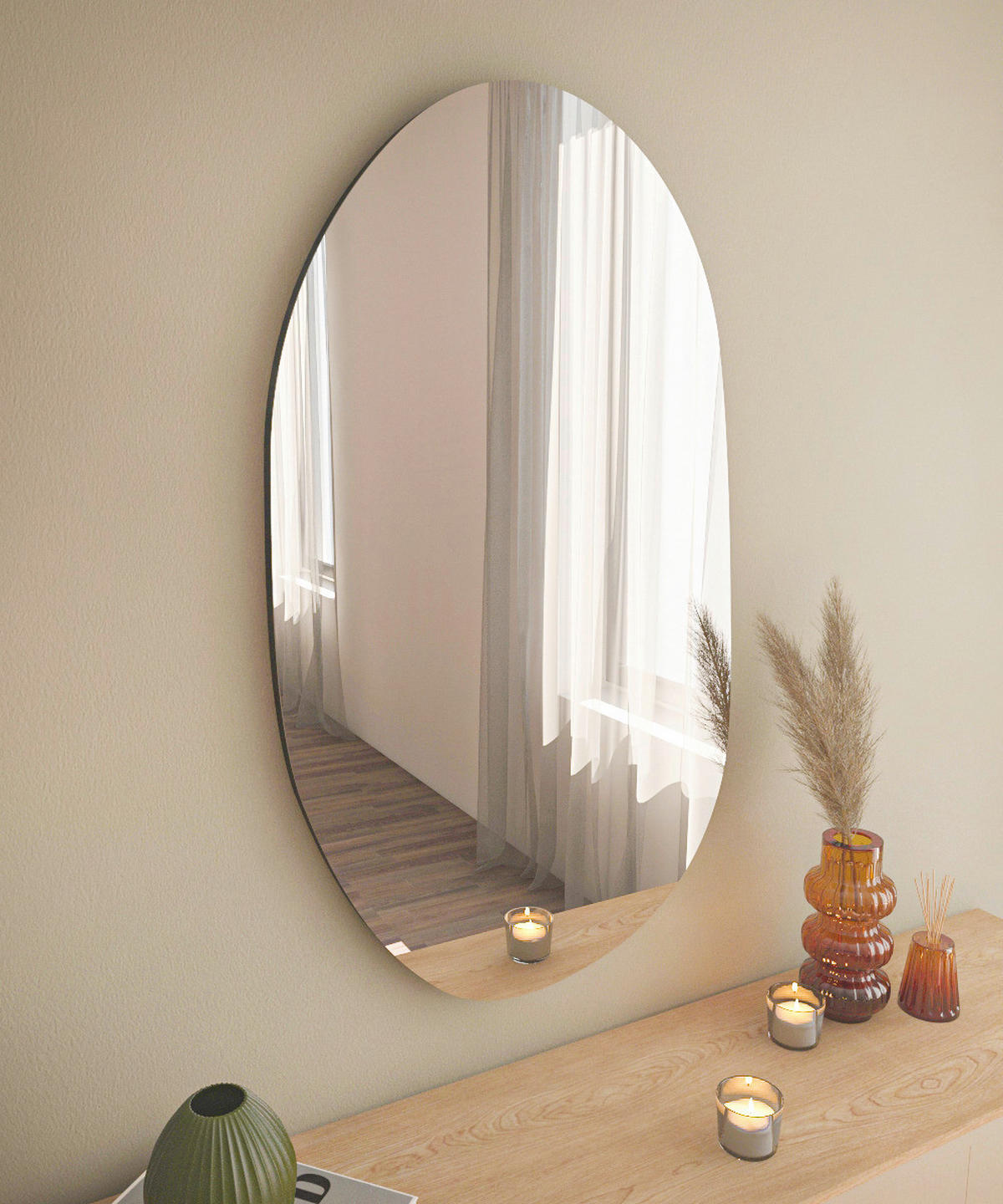Wandspiegel Vanomi B/H/T: ca. 52x89x3,5 cm Vanomi - (52,00/89,00/3,50cm) - moebel17
