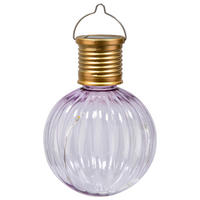 Solarleuchte Solar-Hängeleuchte rosa - Sensation