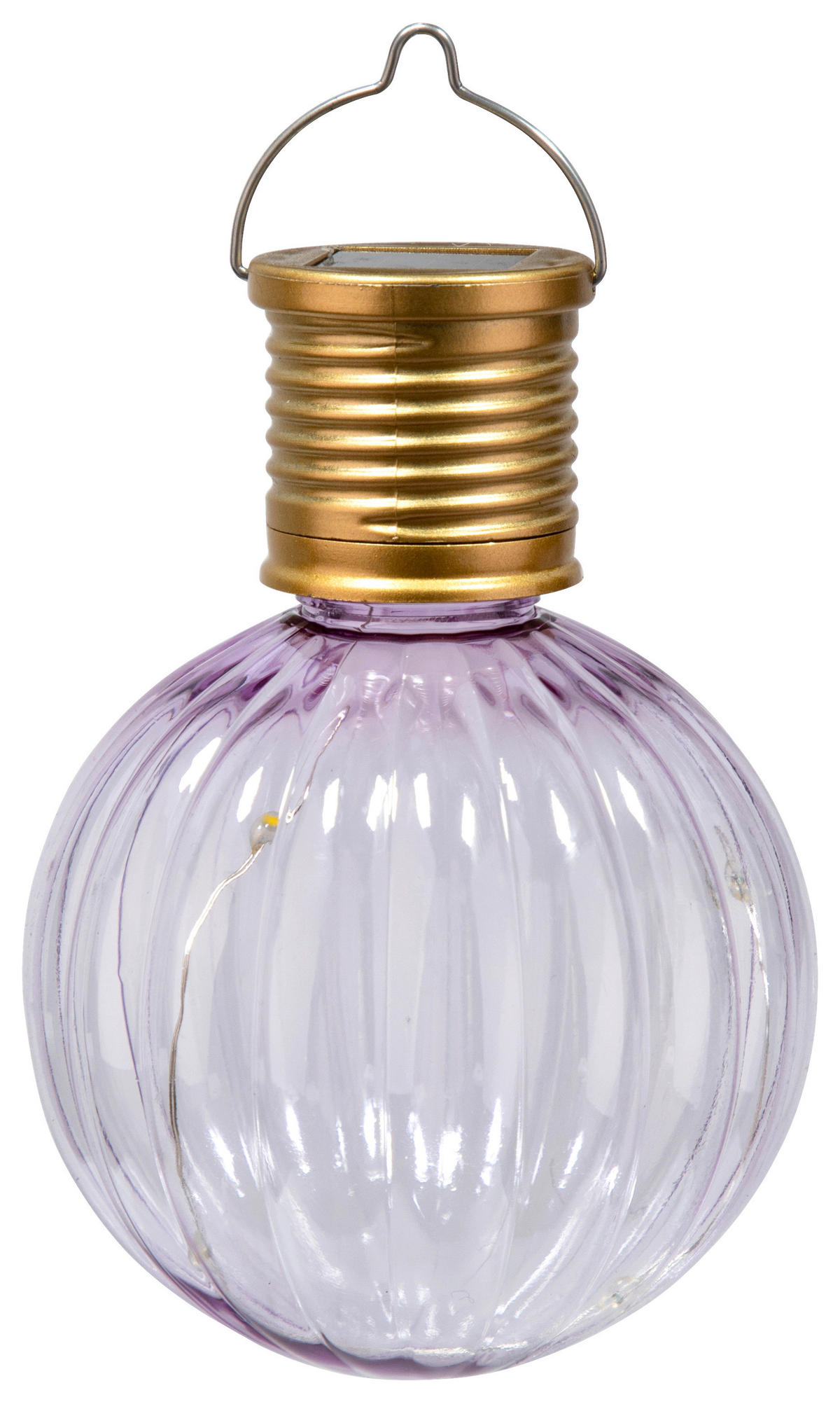 Solarleuchte Solar-Hängeleuchte rosa - Sensation