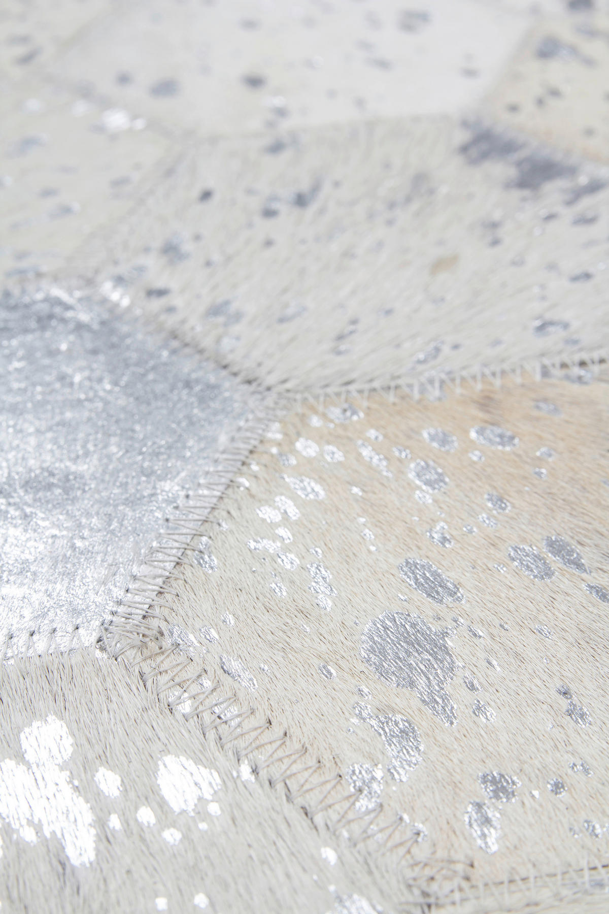 360Living Teppich Dazzle grau B/L: ca. 80x150 cm Dazzle - silber/grau (80,00/150,00cm) - 360Living