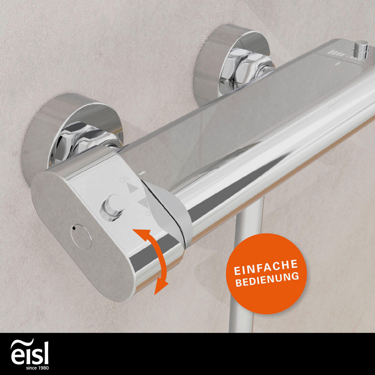 Thermostat Duscharmatur CARNEO Carneo Chrom CARNEO - Chrom (30,10/9,40/10,60cm) - Eisl