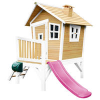 AXI Spielhaus Robin braun B/H/L: ca. 264x203x177 cm Robin - braun/lila (177,00/264,00/203,00cm) - AXI