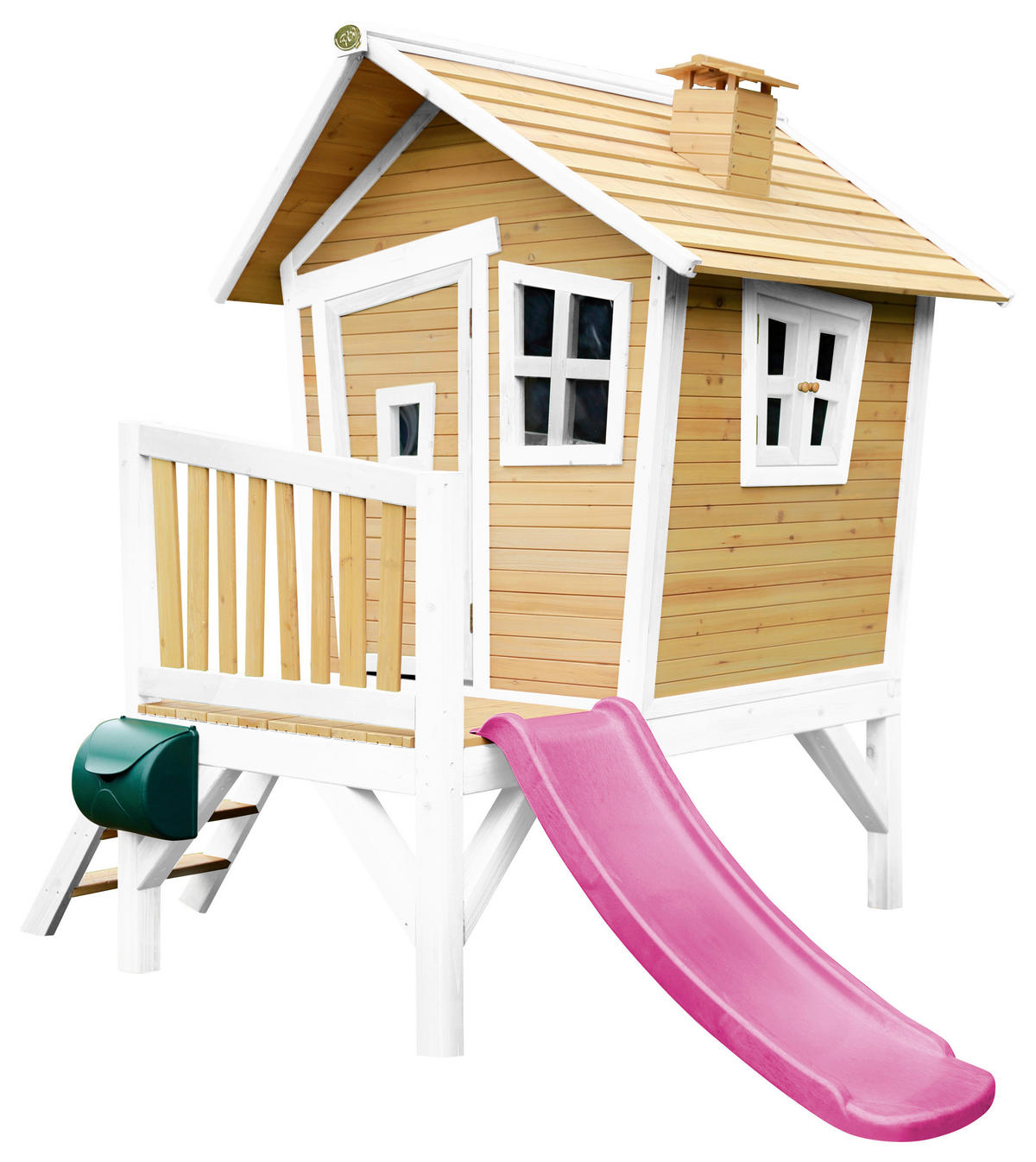 AXI Spielhaus Robin braun B/H/L: ca. 264x203x177 cm Robin - braun/lila (177,00/264,00/203,00cm) - AXI