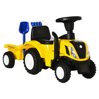 HOMCOM Rutschauto Tettraktor gelb B/H/L: ca. 29x91x44 cm Kinderfahrzeug - gelb (44,00/29,00/91,00cm) - HOMCOM