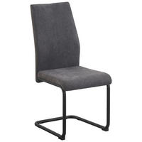 Schwingstuhl Noemi grau Microfaser B/H/T: ca. 44x96x57 cm Noemi - schwarz/grau (44,00/96,00/57,00cm)