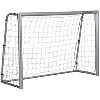 SPORTNOW Fußballtor grau Polyethylen B/H/L: ca. 85x160x240 cm Fußballtor - grau (240,00/85,00/160,00cm) - SPORTNOW