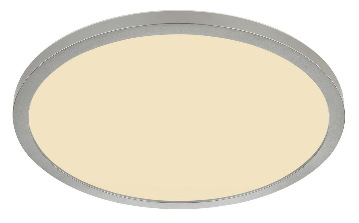 GLOBO LED-Deckenleuchte Opal nickel matt Kunststoff H/D: ca. 2,5x29,4 cm SAPANA - nickel matt/Opal (29,40/2,50cm) - GLOBO