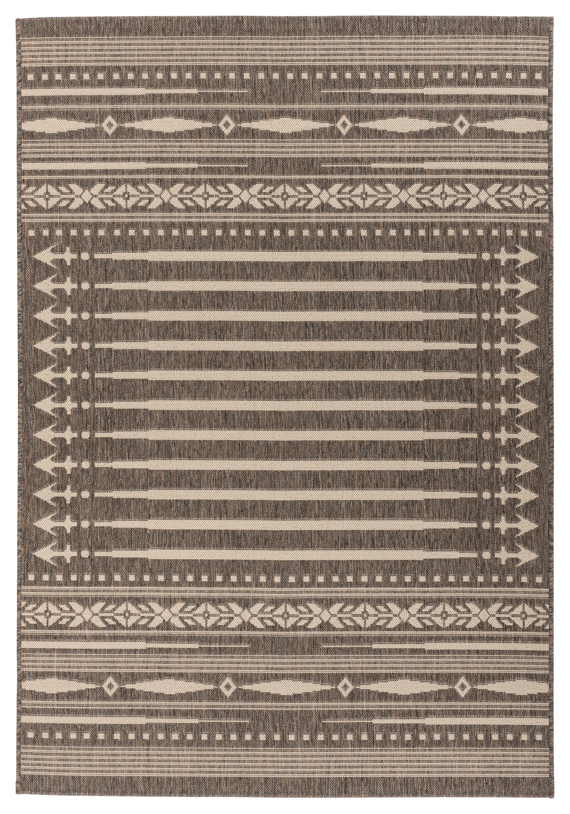 360Living Teppich Splash creme B/L: ca. 160x230 cm Splash - braun/creme (160,00/230,00cm) - 360Living