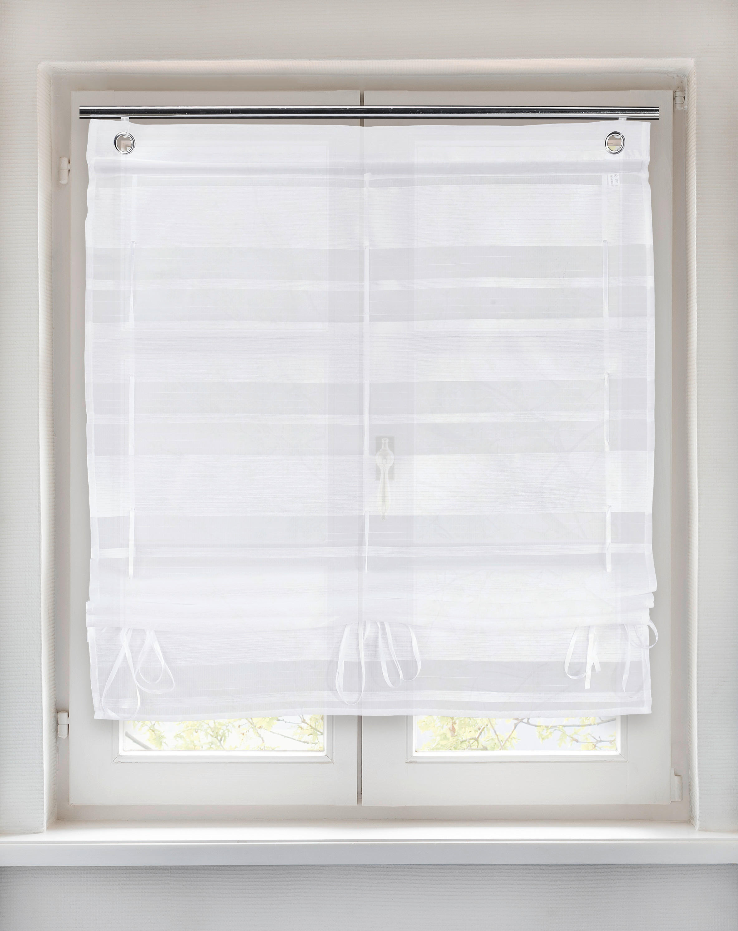 Bändchenrollo Diana weiß B/L: ca. 120x135 cm Diana - weiß (120,00/135,00cm) - silver edition