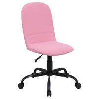 Drehstuhl TROLLY schwarz pink Metall Stoff TROLLY - pink/schwarz (42,00/95,00/54,00cm) - byLIVING