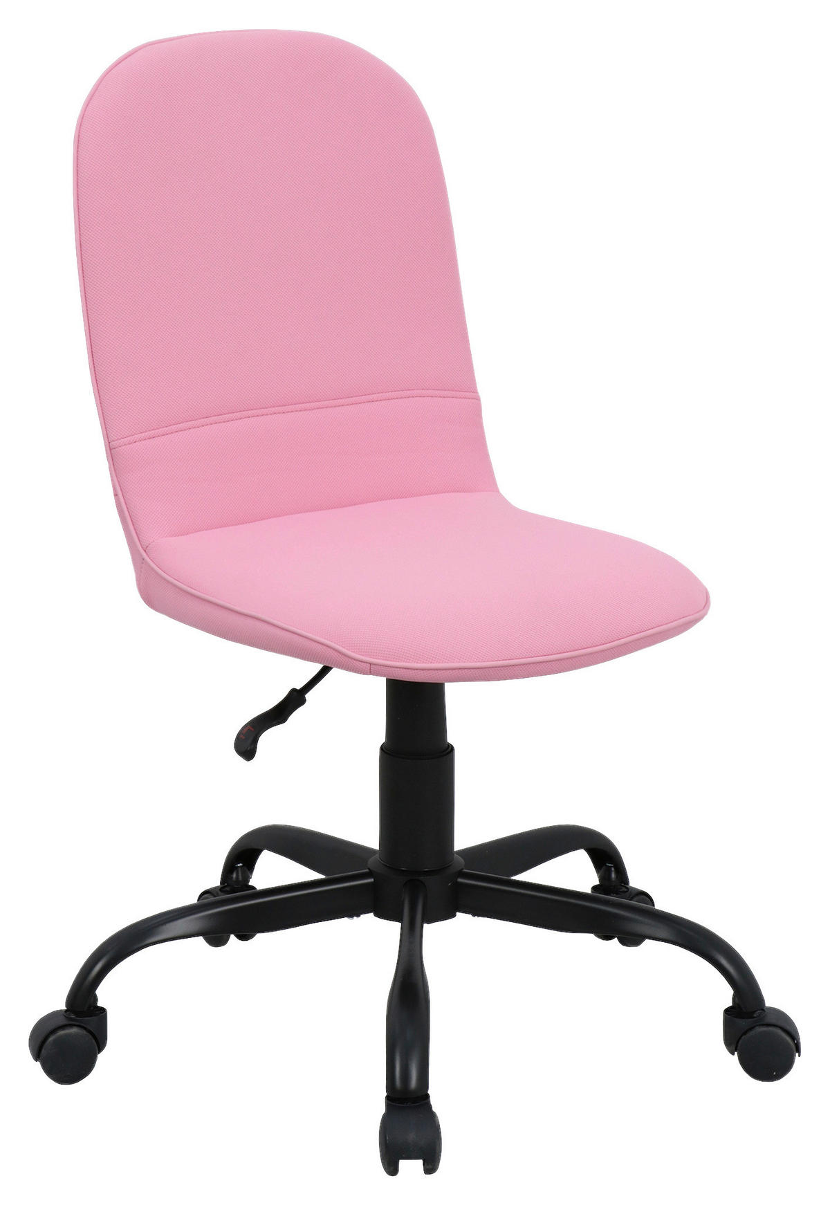 Drehstuhl TROLLY schwarz pink Metall Stoff TROLLY - pink/schwarz (42,00/95,00/54,00cm) - byLIVING
