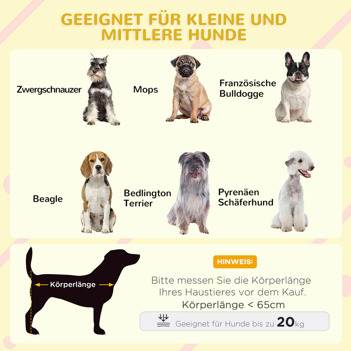 PawHut Hunde-Zubehör hellgrau Holz B/H/L: ca. 77x121x78 cm Hundehütte - hellgrau (78,00/77,00/121,00cm) - PawHut
