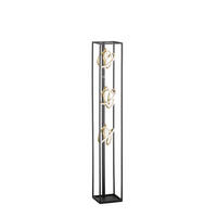 Fischer & Honsel LED-Stehleuchte 40286 weiß gold schwarz Silikon Metall B/H/T: ca. 20x130x20 cm 3 Brennstellen Gisi - gold/weiß (20,00/130,00/20,00cm) - Fischer & Honsel